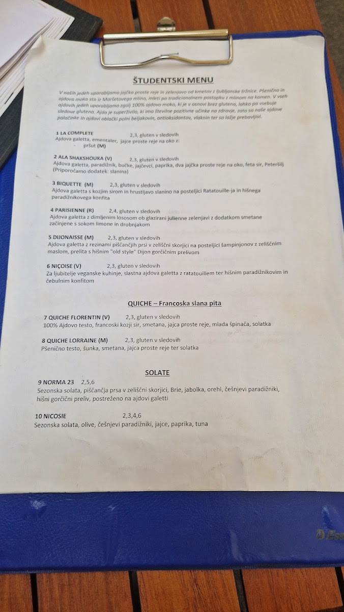 Menu Norma 23-4